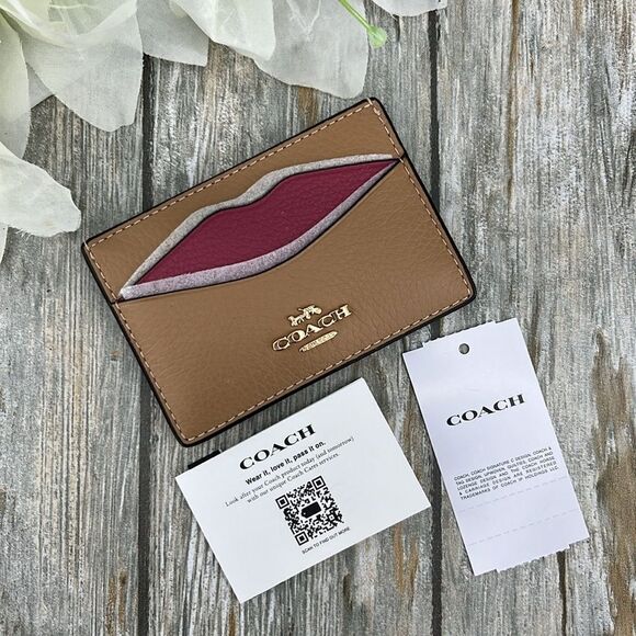 Coach Lip Card Case Wallet Bag Purse - Picture 5 of 8